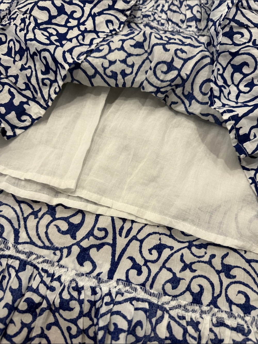 Caroline Constas Blue and White Printed Maxi Dress S - Picture 5 of 6